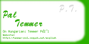 pal temmer business card